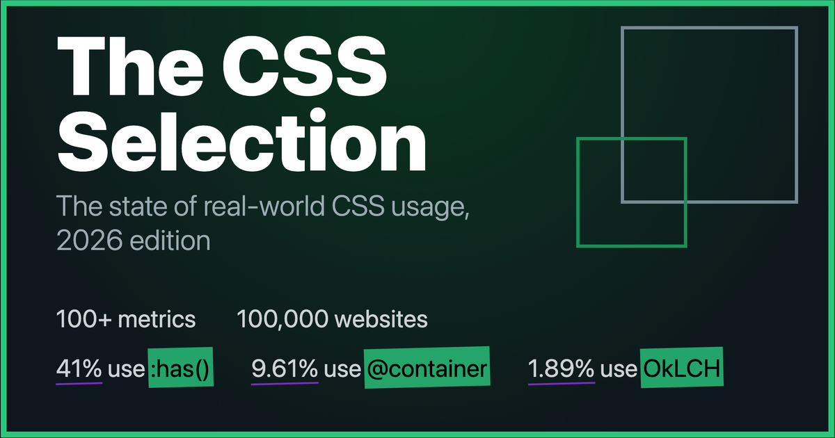 The CSS Selection - 2026 Edition - Project Wallace
